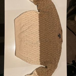 Two tone knitted sweater